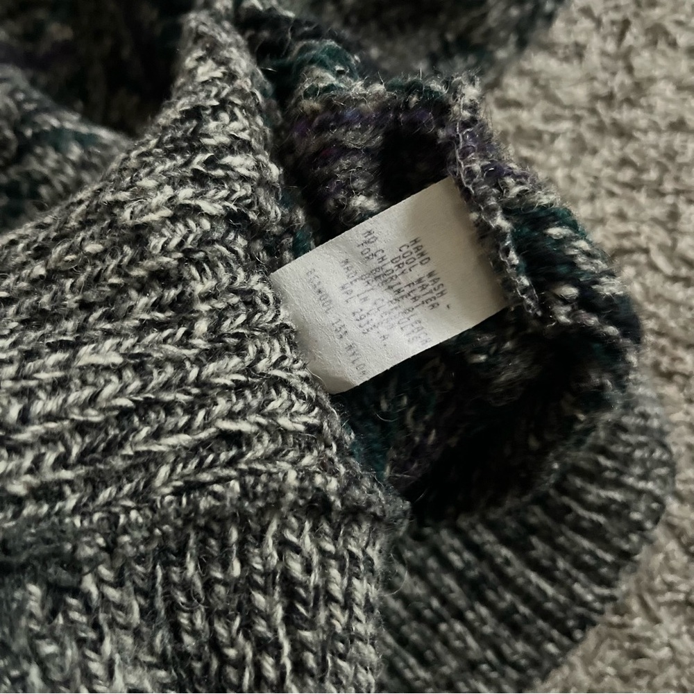 Vintage Cozy Alps Women’s Wool Button Up Cardigan Rustic Nordic Fair isle Small - Picture 7 of 8